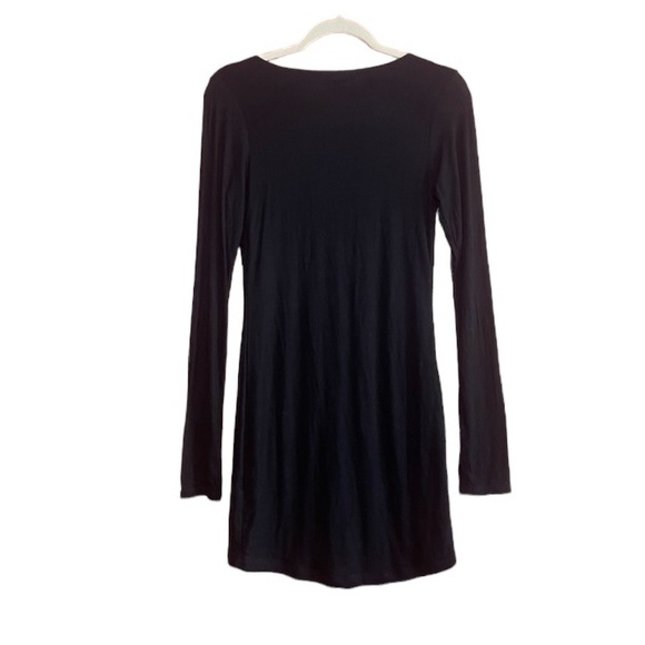 Michael Lauren Full Zip Long Sleeve Dress in Black Size Small NWT - Picture 2 of 5